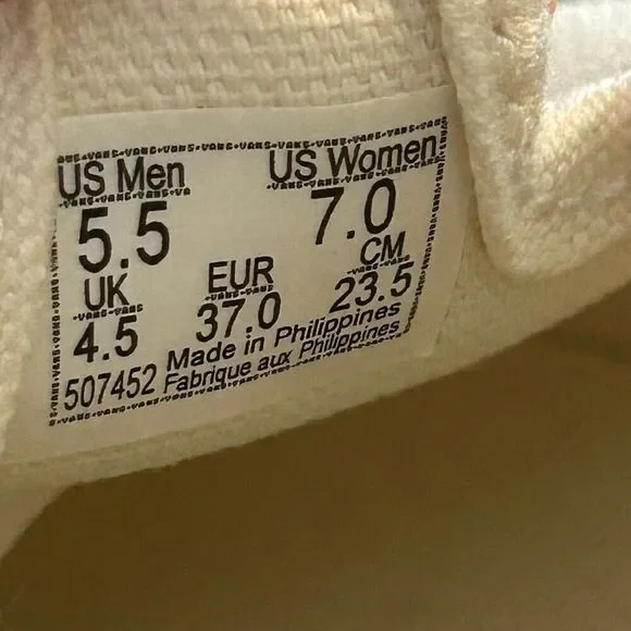 VANS Mary Jane cream beige shoes sneakers women’s 7 new - Picture 3 of 7